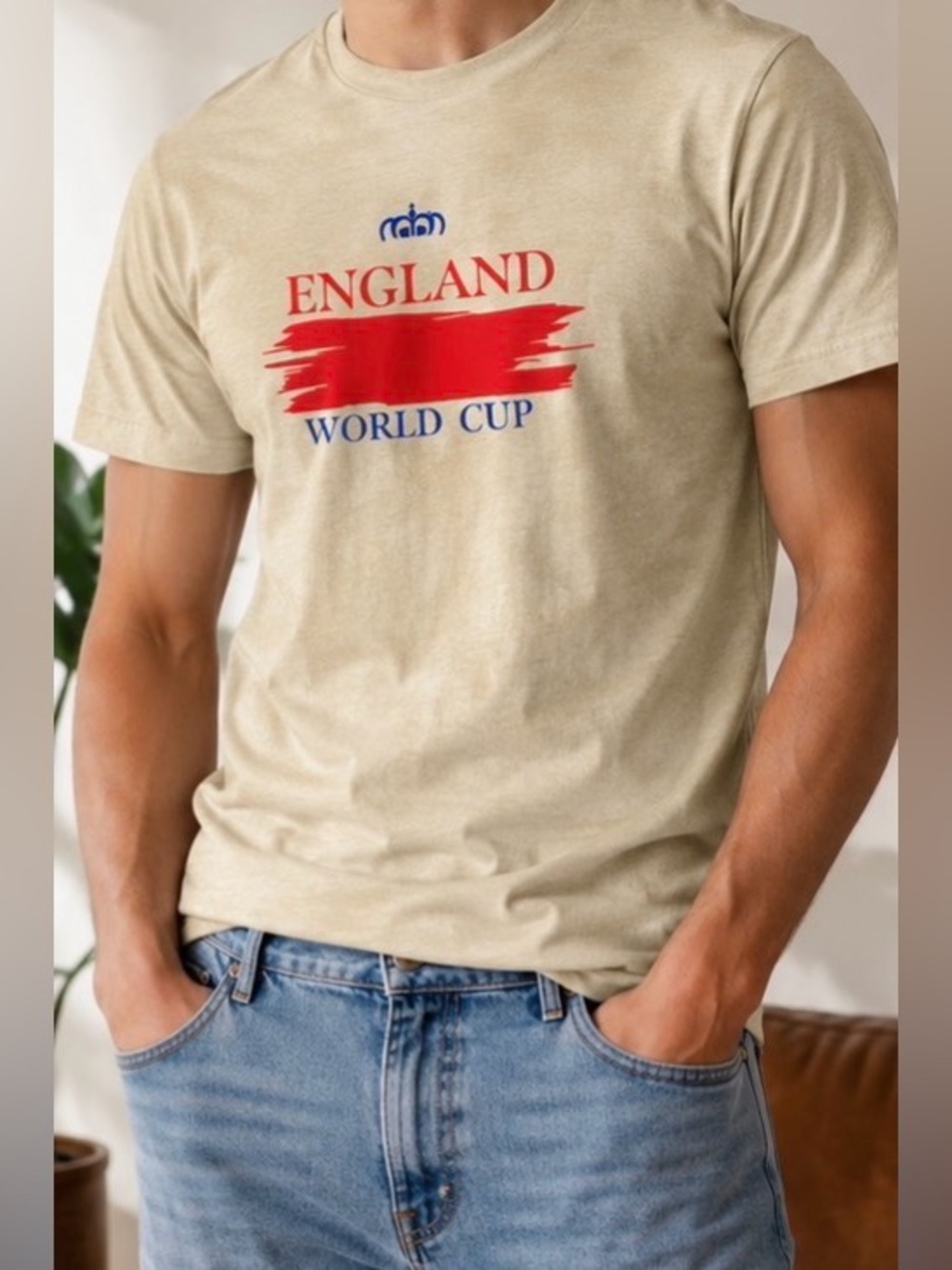 England M soccer world cup FIFA 2026 beige blue
